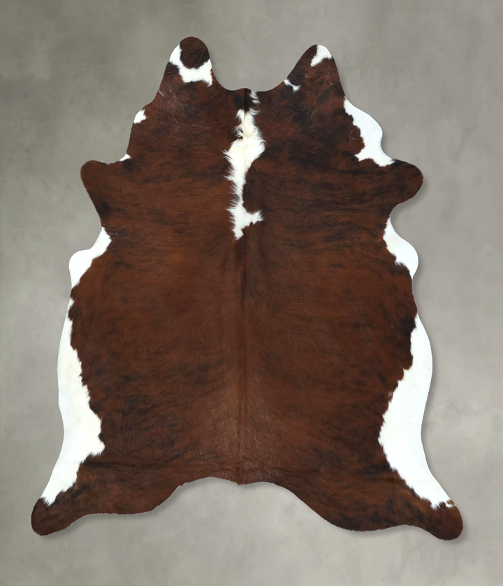 Tricolor X-Large Brazilian Cowhide Rug 7'6"H x 6'3"W #B21052 by Hudson Hides