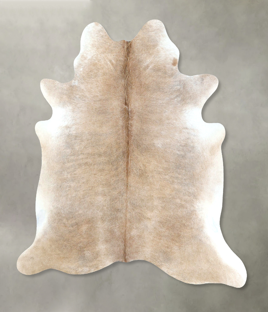 Light Caramel Large Brazilian Cowhide Rug 6'6"H x 5'10"W #B21058 by Hudson Hides