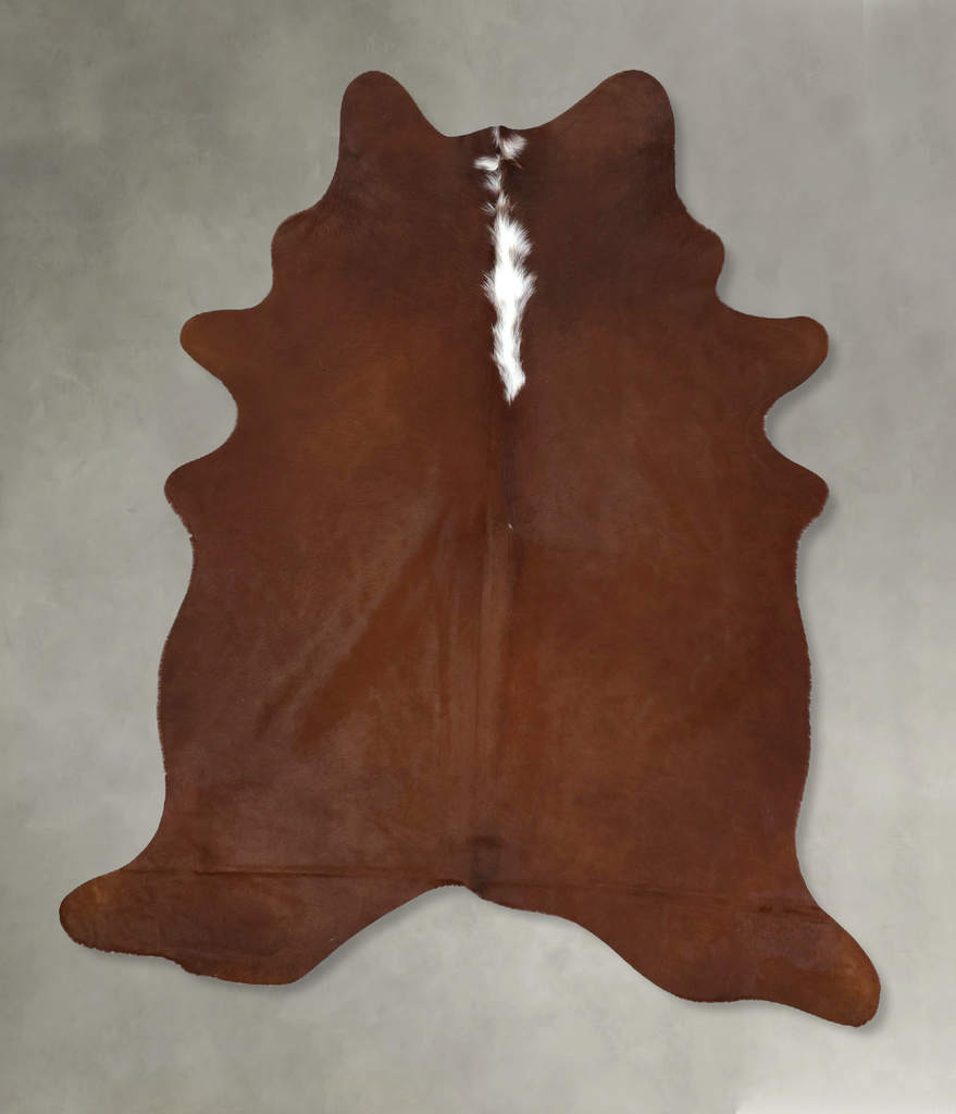 Hereford Large Brazilian Cowhide Rug 7'2"H x 5'5"W #B21064 by Hudson Hides