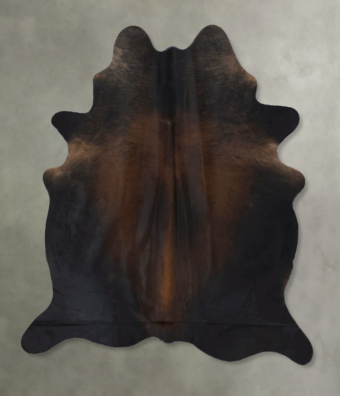 Chocolate Large Brazilian Cowhide Rug 6'3"H x 5'1"W #B21077 by Hudson 