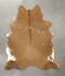 Beige X-Large Brazilian Cowhide Rug 7'0