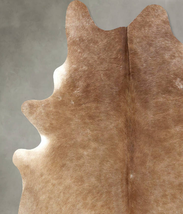 Light Caramel Large Brazilian Cowhide Rug 6'10"H x 5'6"W #B21081 by Hudson Hides