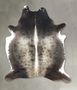 Dark Grey Large Brazilian Cowhide Rug 7'1"H x 5'8"W #B21084 by Hudson Hides