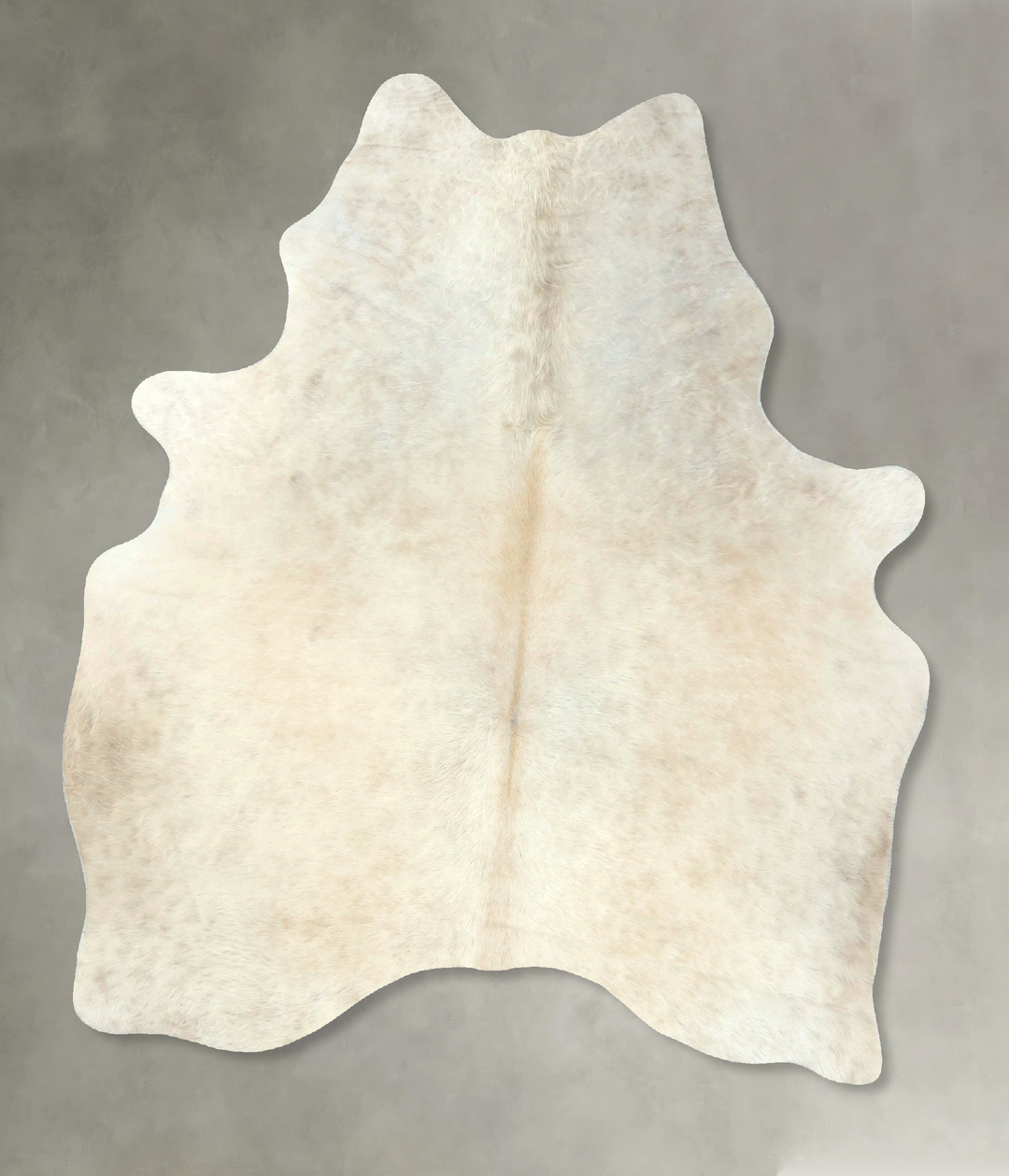Ivory with Beige Medium Brazilian Cowhide Rug 6'1"H x 4'10"W #B21087 b