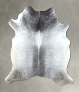 Medium Grey Large Brazilian Cowhide Rug 6'10"H x 5'7"W #B21090 by Hudson Hides