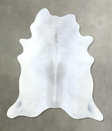Light Grey X-Large Brazilian Cowhide Rug 7'1"H x 5'11"W #B21092 by Hudson Hides