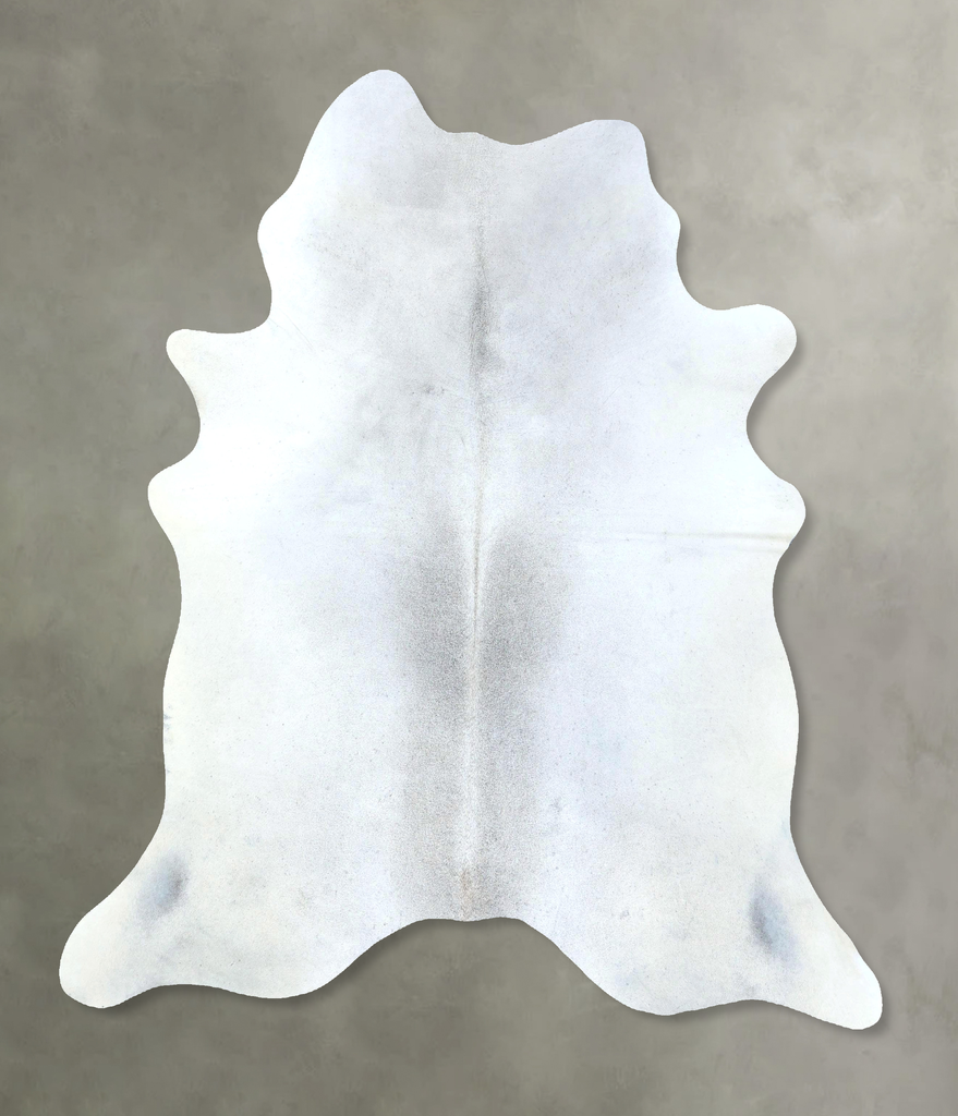 Light Grey X-Large Brazilian Cowhide Rug 7'1"H x 5'11"W #B21092 by Hudson Hides
