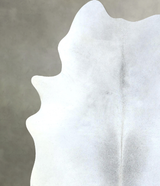 Light Grey X-Large Brazilian Cowhide Rug 7'1"H x 5'11"W #B21092 by Hudson Hides