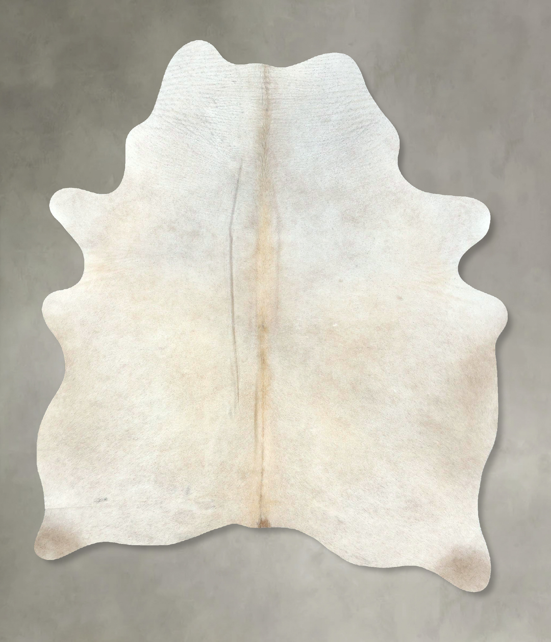Ivory with Beige Medium Brazilian Cowhide Rug 6'3"H x 4'7"W #B21093 by