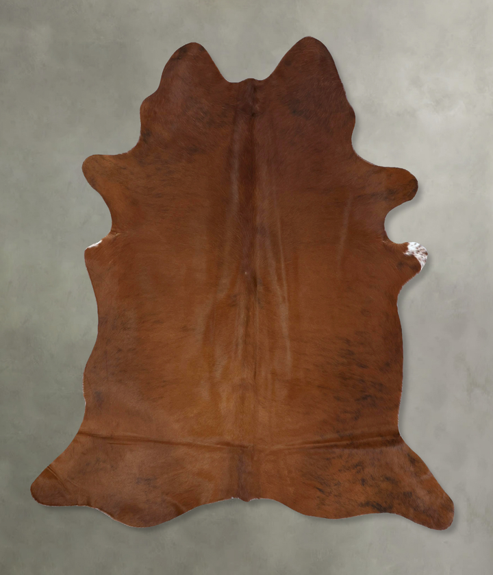 Solid Brown X-Large Brazilian Cowhide Rug 7'5"H x 6'4"W #B21100 by Hudson Hides