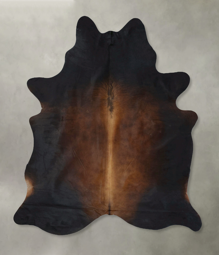 Chocolate X-Large Brazilian Cowhide Rug 7'8"H x 5'9"W #B21101 by Hudson Hides