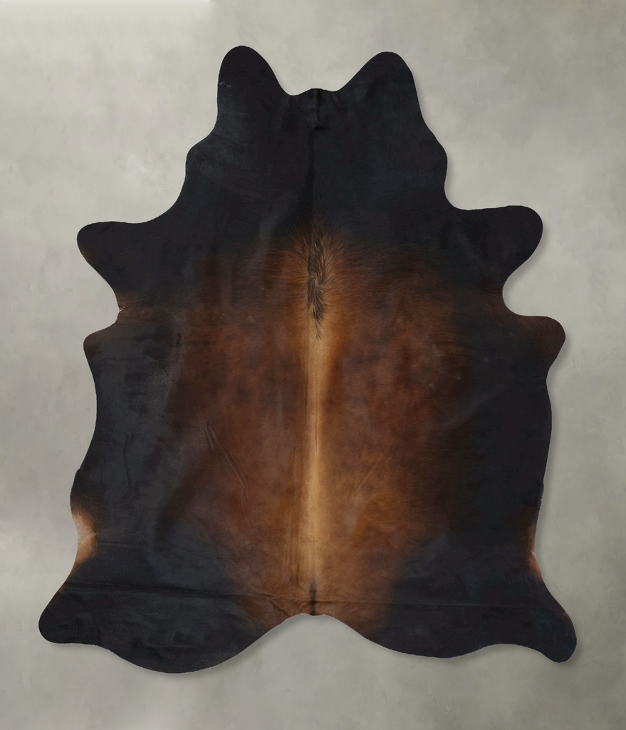 Chocolate X-Large Brazilian Cowhide Rug 7'8"H x 5'9"W #B21101 by Hudson Hides