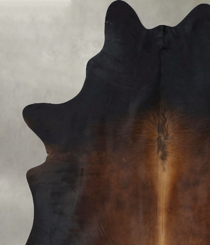 Chocolate X-Large Brazilian Cowhide Rug 7'8"H x 5'9"W #B21101 by Hudson Hides