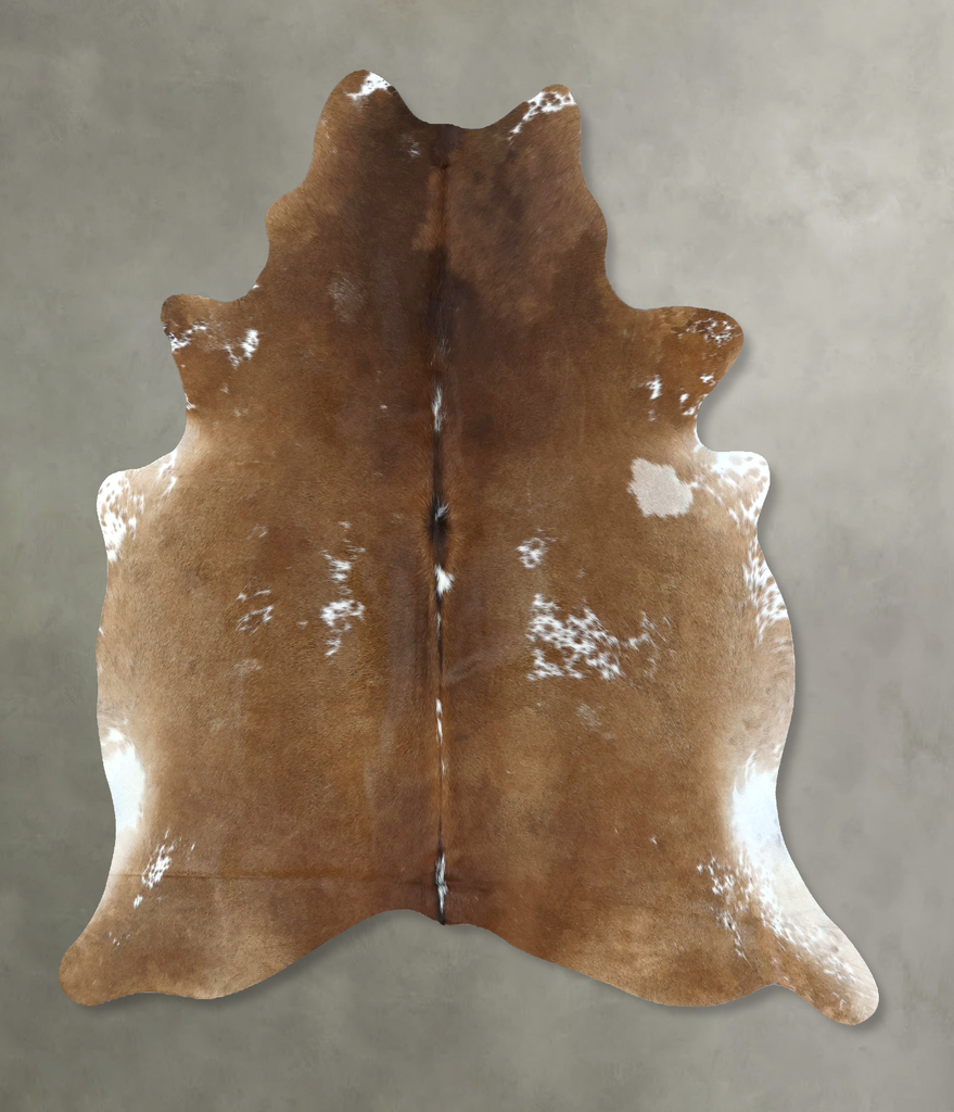 Chocolate X-Large Brazilian Cowhide Rug 6'9"H x 6'2"W #B21108 by Hudson Hides