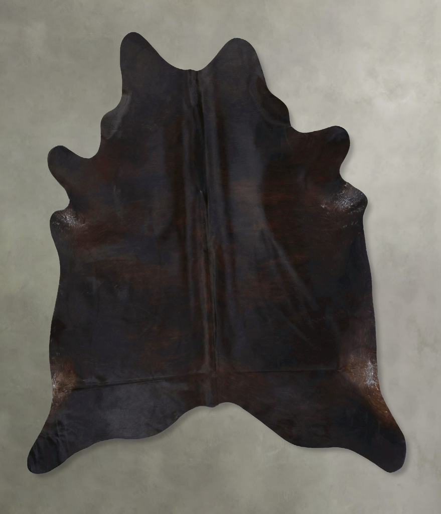 Dark Brindle X-Large Brazilian Cowhide Rug 7'1"H x 6'5"W #B21111 by Hudson Hides