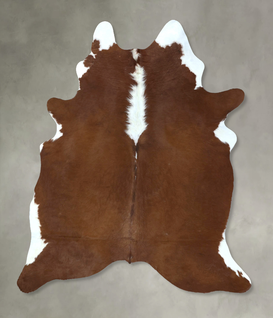 Hereford X-Large Brazilian Cowhide Rug 7'2"H x 5'8"W #B21117 by Hudson Hides