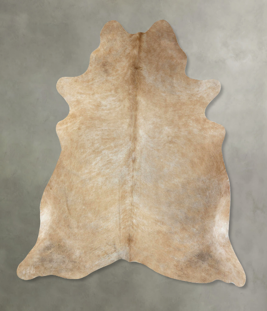 Light Caramel X-Large Brazilian Cowhide Rug 6'9"H x 6'2"W #B21120 by Hudson Hides