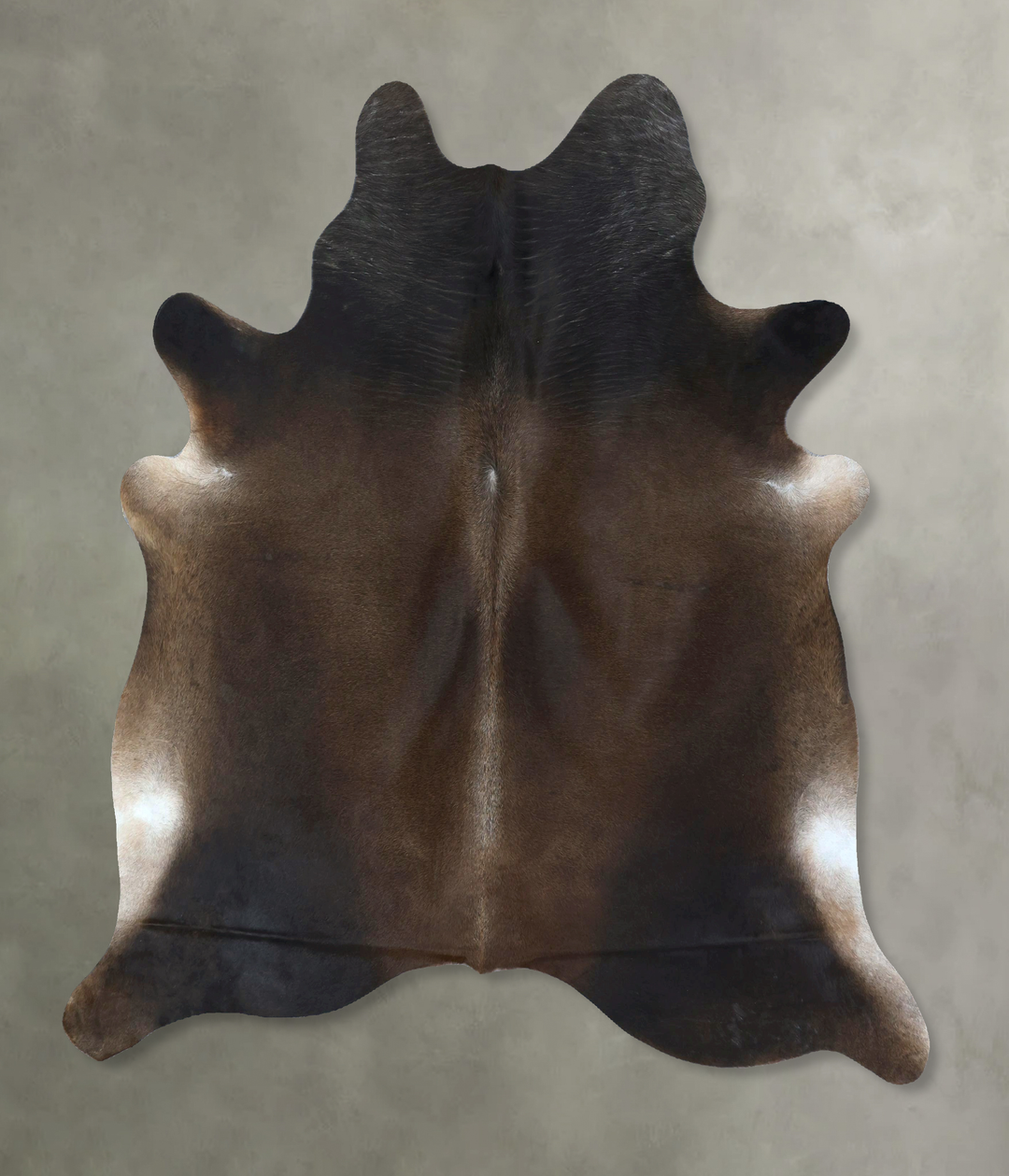 Chocolate X-Large Brazilian Cowhide Rug 6'9"H x 6'4"W #B21121 by Hudso