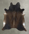 Chocolate X-Large Brazilian Cowhide Rug 6'9"H x 6'4"W #B21121 by Hudson Hides