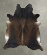 Chocolate X-Large Brazilian Cowhide Rug 6'9"H x 6'4"W #B21121 by Hudson Hides