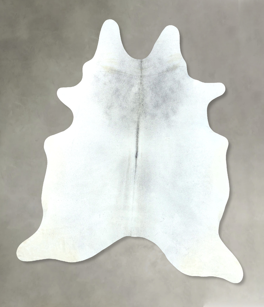 Light Grey X-Large Brazilian Cowhide Rug 7'8"H x 6'2"W #B21125 by Hudson Hides