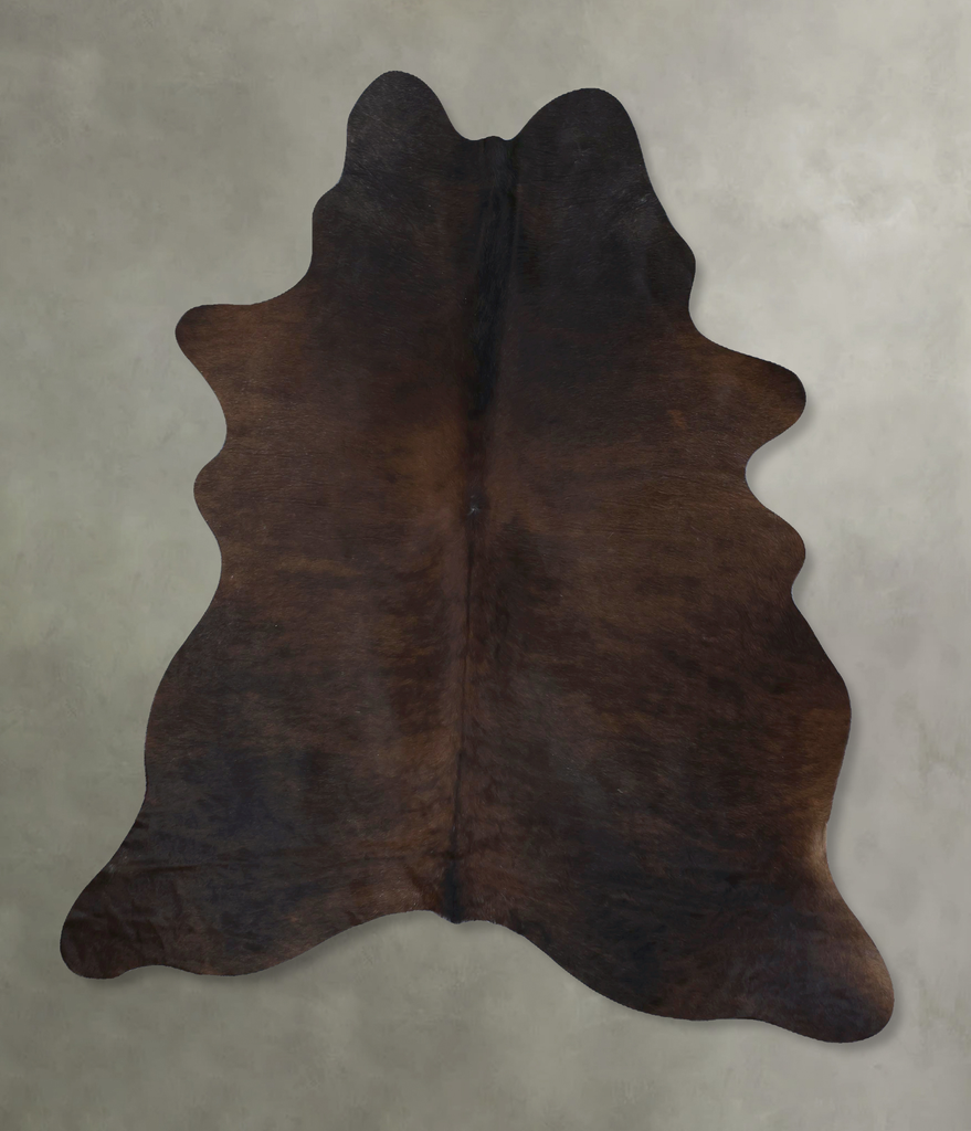 Dark Brindle X-Large Brazilian Cowhide Rug 7'9"H x 6'3"W #B21127 by Hudson Hides