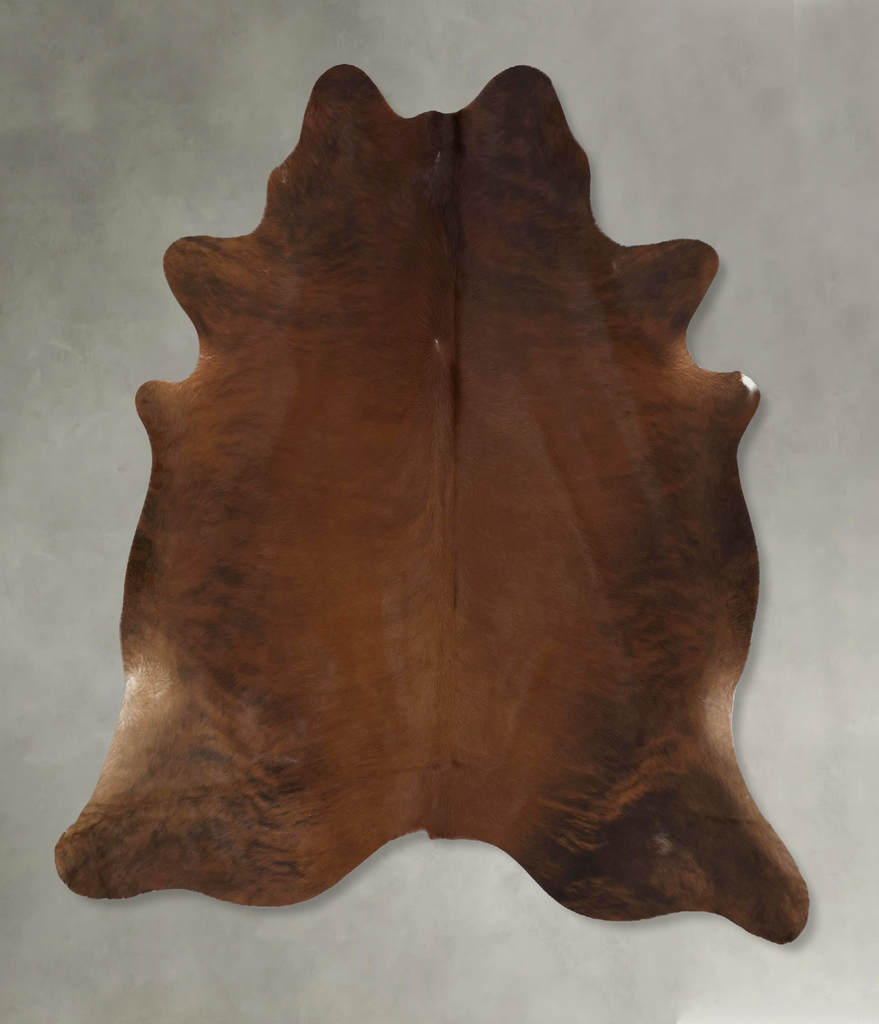 Medium Brindle X-Large Brazilian Cowhide Rug 6'11"H x 6'6"W #B21128 by Hudson Hides