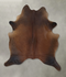 Warm Caramel X-Large Brazilian Cowhide Rug 7'10