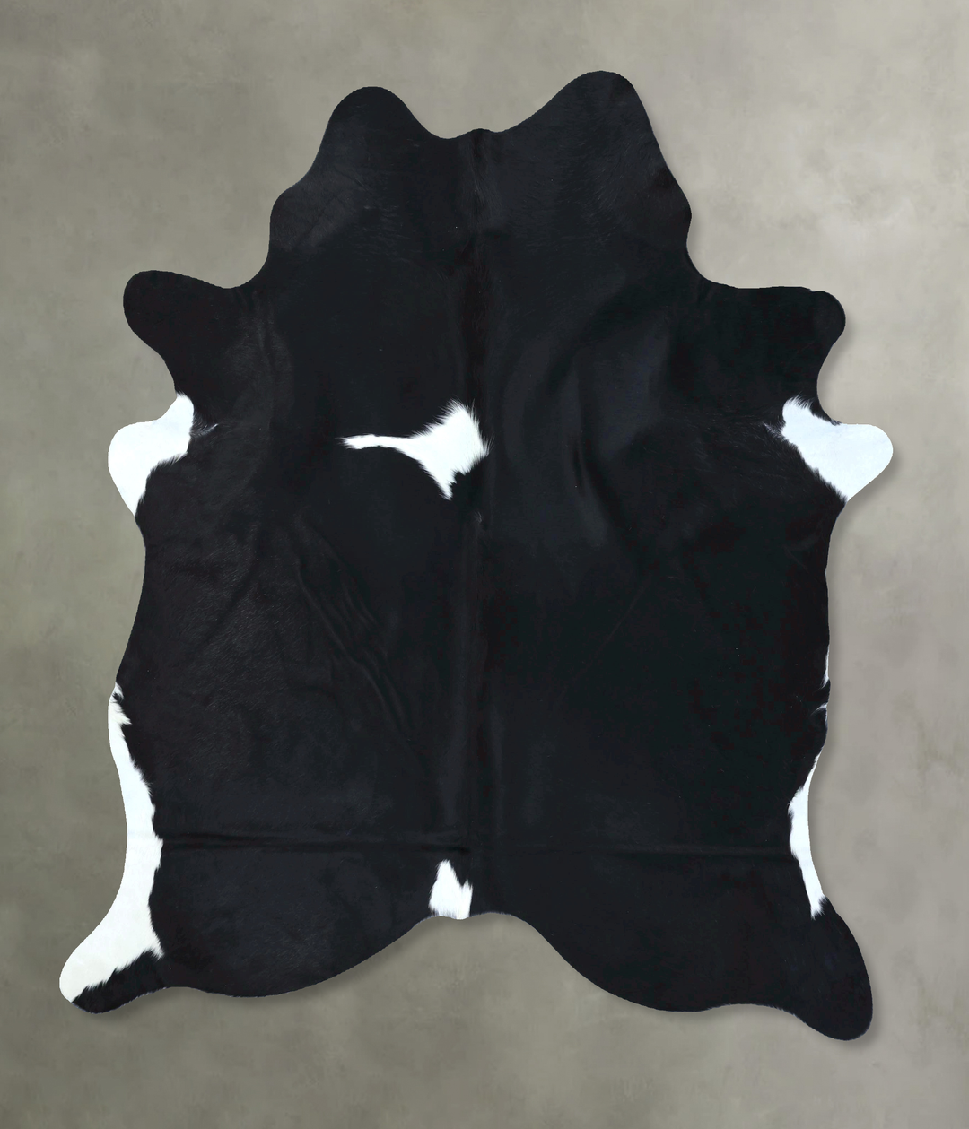 Black and White X-Large Brazilian Cowhide Rug 7'1"H x 6'1"W #B21131 by