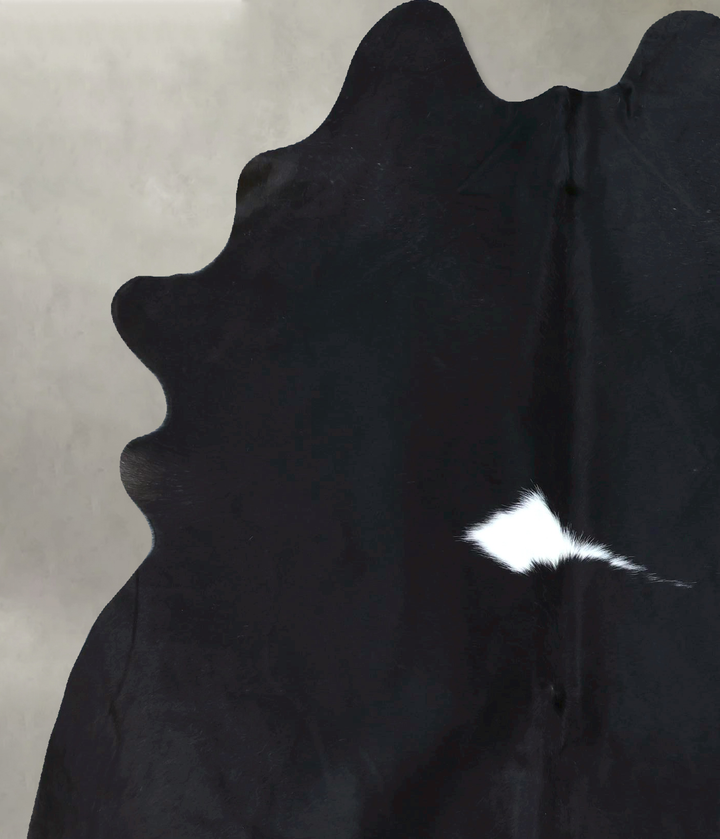 Black and White Large Brazilian Cowhide Rug 7'3"H x 5'6"W #B21135 by Hudson Hides