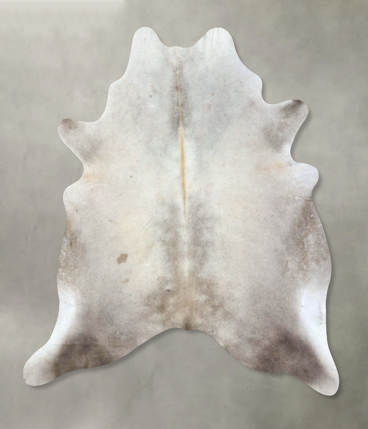 Grey with Beige X-Large Brazilian Cowhide Rug 7'5"H x 6'1"W #B21140 by Hudson Hides