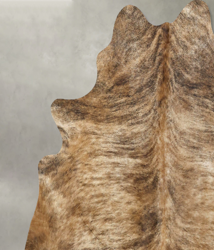 Light Brindle X-Large Brazilian Cowhide Rug 7'3"H x 6'6"W #B21141 by Hudson Hides