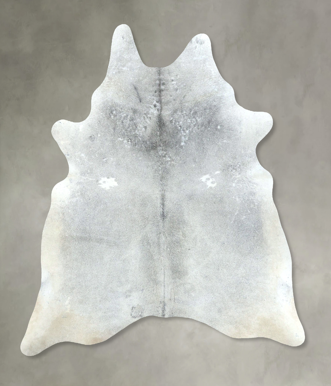 Medium Grey X-Large Brazilian Cowhide Rug 7'2"H x 5'9"W #B21145 by Hud