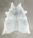 Medium Grey X-Large Brazilian Cowhide Rug 7'2"H x 5'9"W #B21145 by Hudson Hides