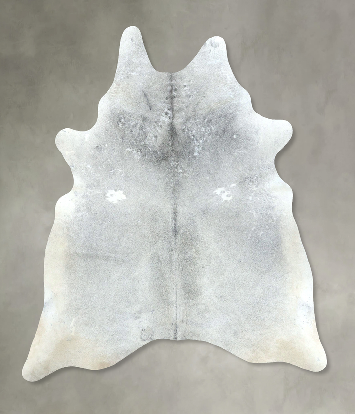 Medium Grey X-Large Brazilian Cowhide Rug 7'2"H x 5'9"W #B21145 by Hudson Hides