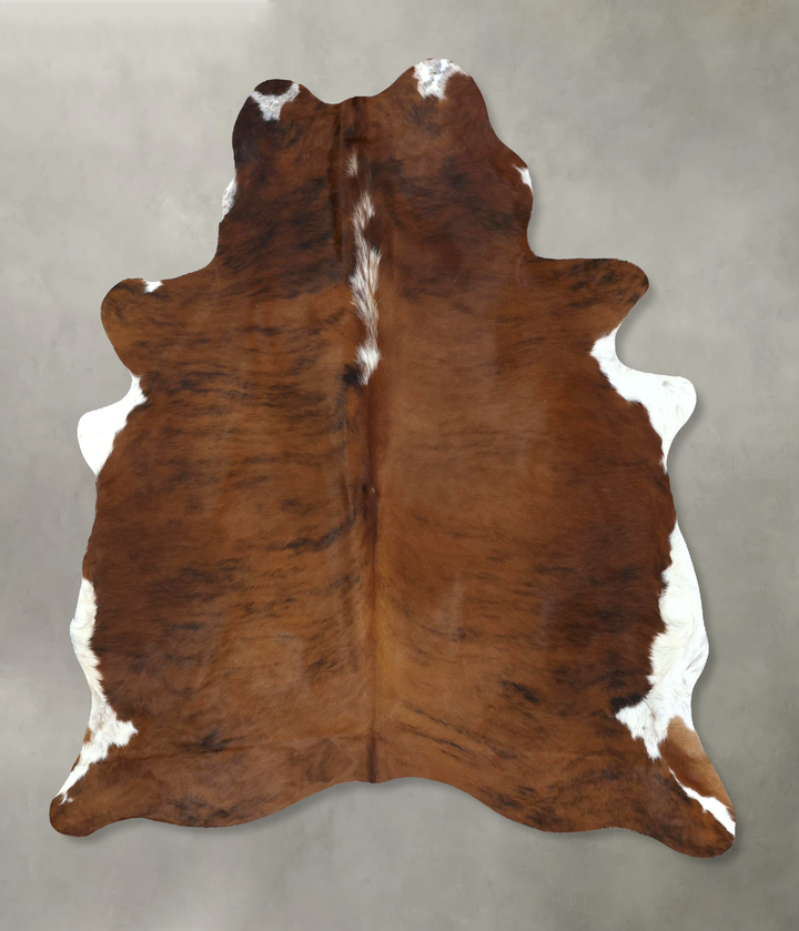 Tricolor Large Brazilian Cowhide Rug 6'11"H x 5'6"W #B21148 by Hudson Hides