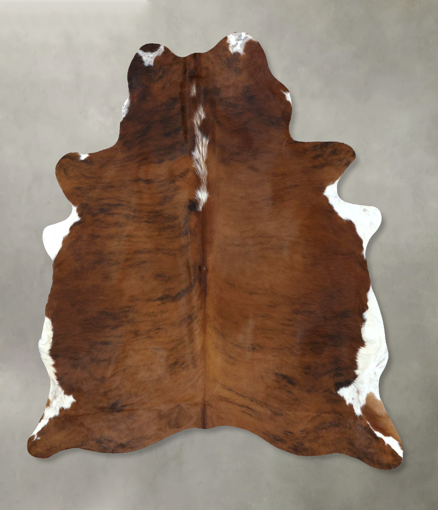 Tricolor Large Brazilian Cowhide Rug 6'11"H x 5'6"W #B21148 by Hudson Hides