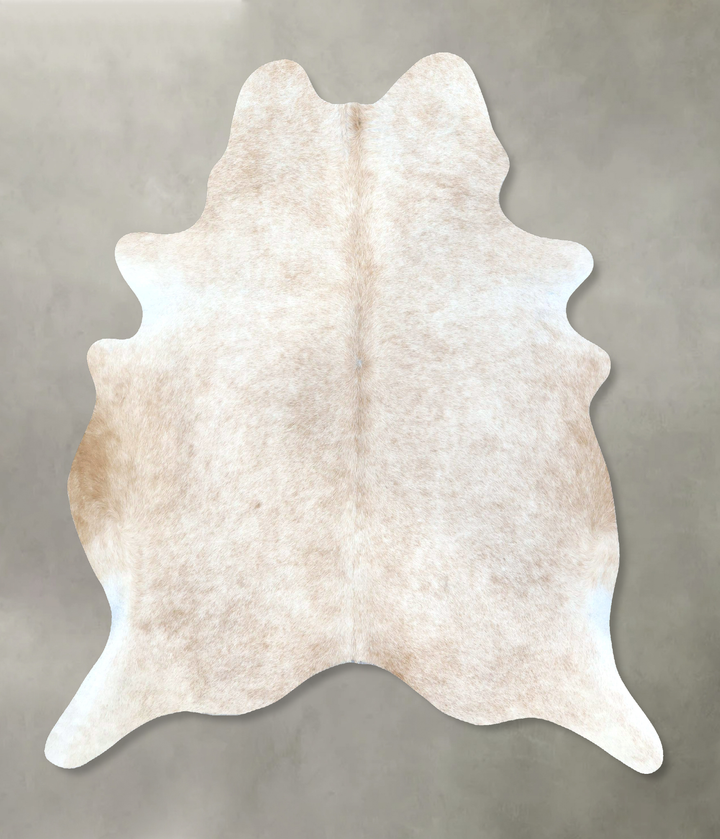 Beige Large Brazilian Cowhide Rug 6'11"H x 5'8"W #B21159 by Hudson Hides