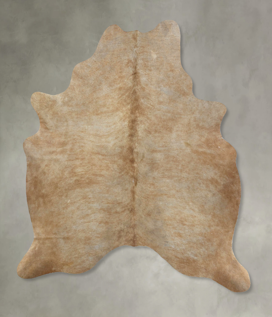 Light Caramel Large Brazilian Cowhide Rug 6'7"H x 5'5"W #B21163 by Hudson Hides