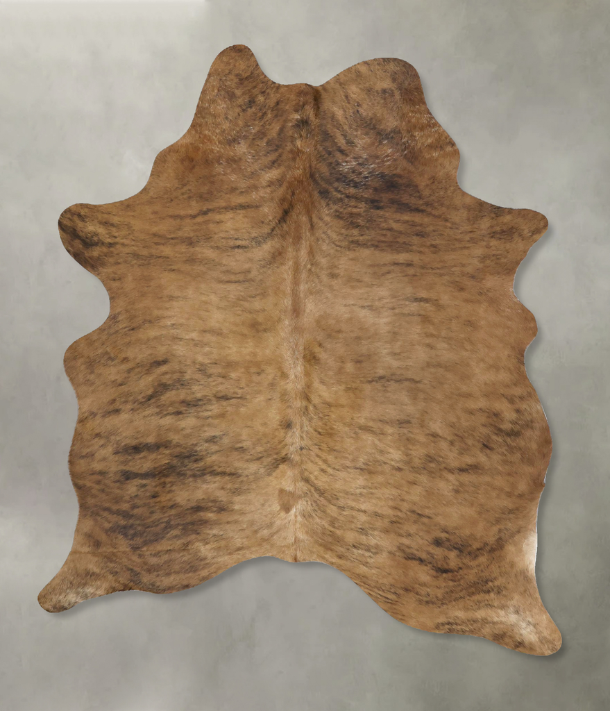 Light Brindle Large Brazilian Cowhide Rug 6'5"H x 4'10"W #B21167 by Hudson Hides
