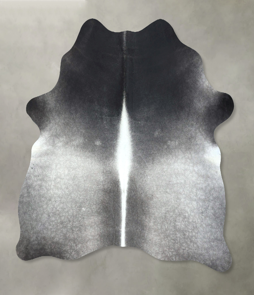 Medium Grey Large Brazilian Cowhide Rug 5'10"H x 5'1"W #B21168 by Hudson Hides