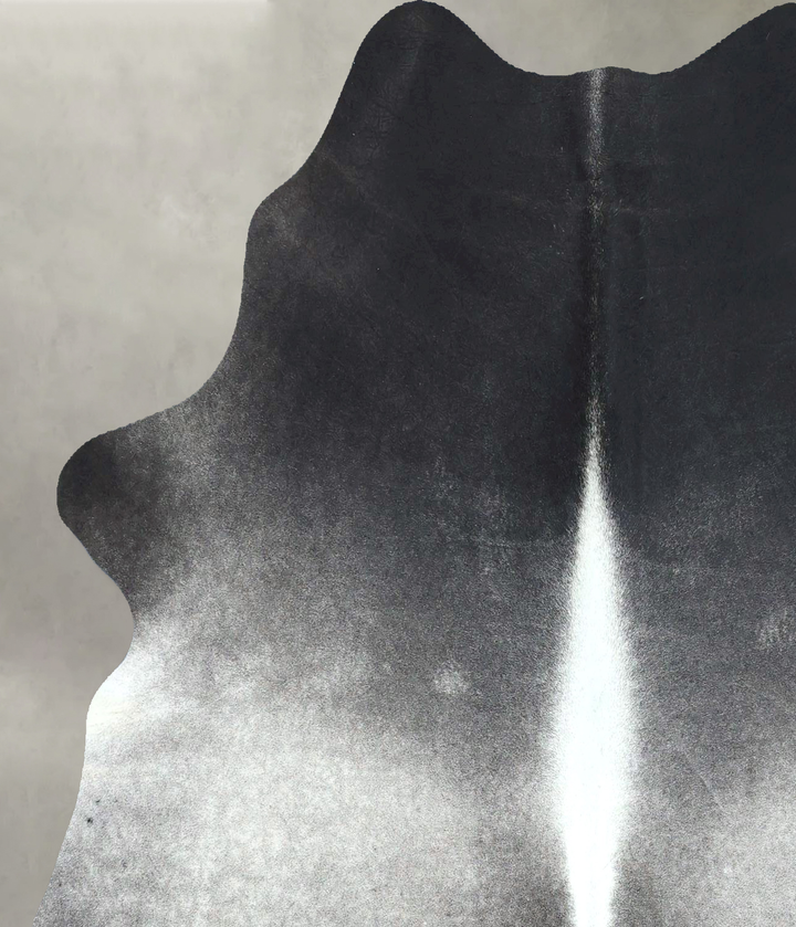 Medium Grey Large Brazilian Cowhide Rug 5'10"H x 5'1"W #B21168 by Hudson Hides