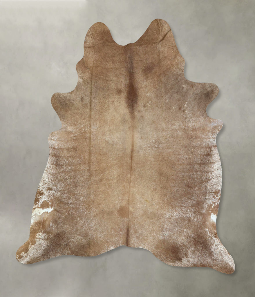 Salt and Pepper Brown X-Large Brazilian Cowhide Rug 7'6"H x 6'0"W #B21174 by Hudson Hides