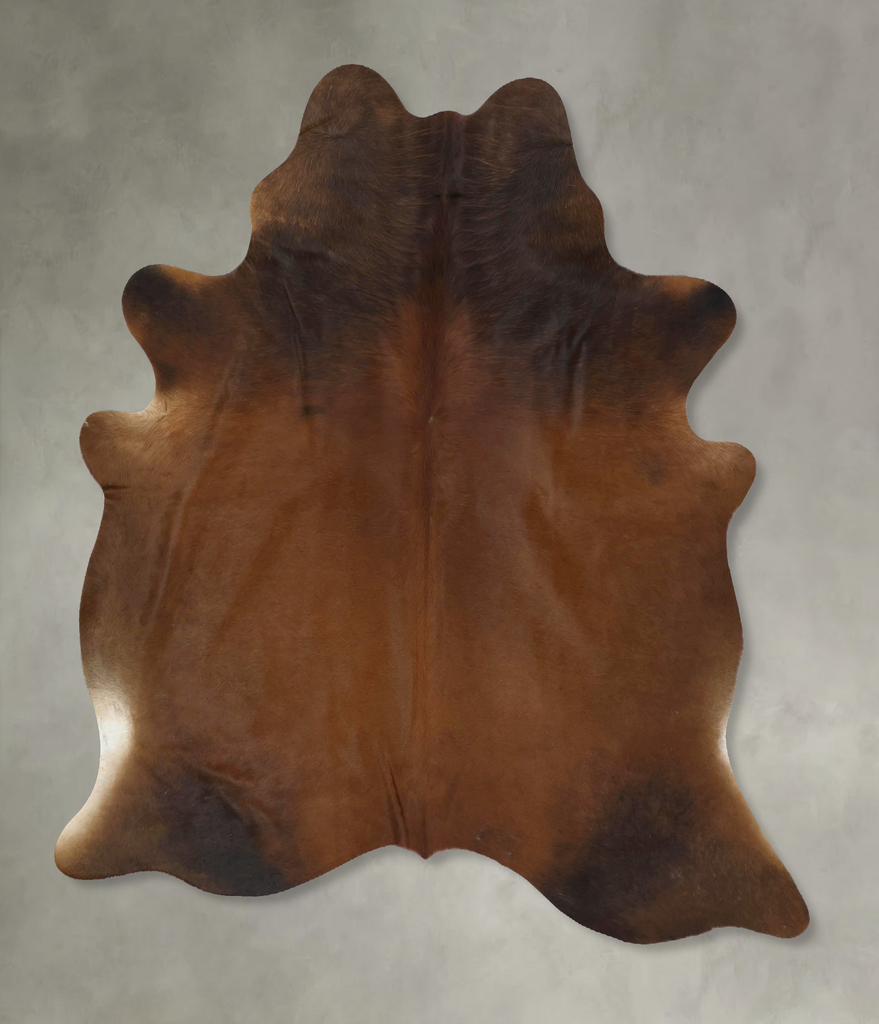 Warm Caramel X-Large Brazilian Cowhide Rug 6'9"H x 6'0"W #B21176 by Hudson Hides