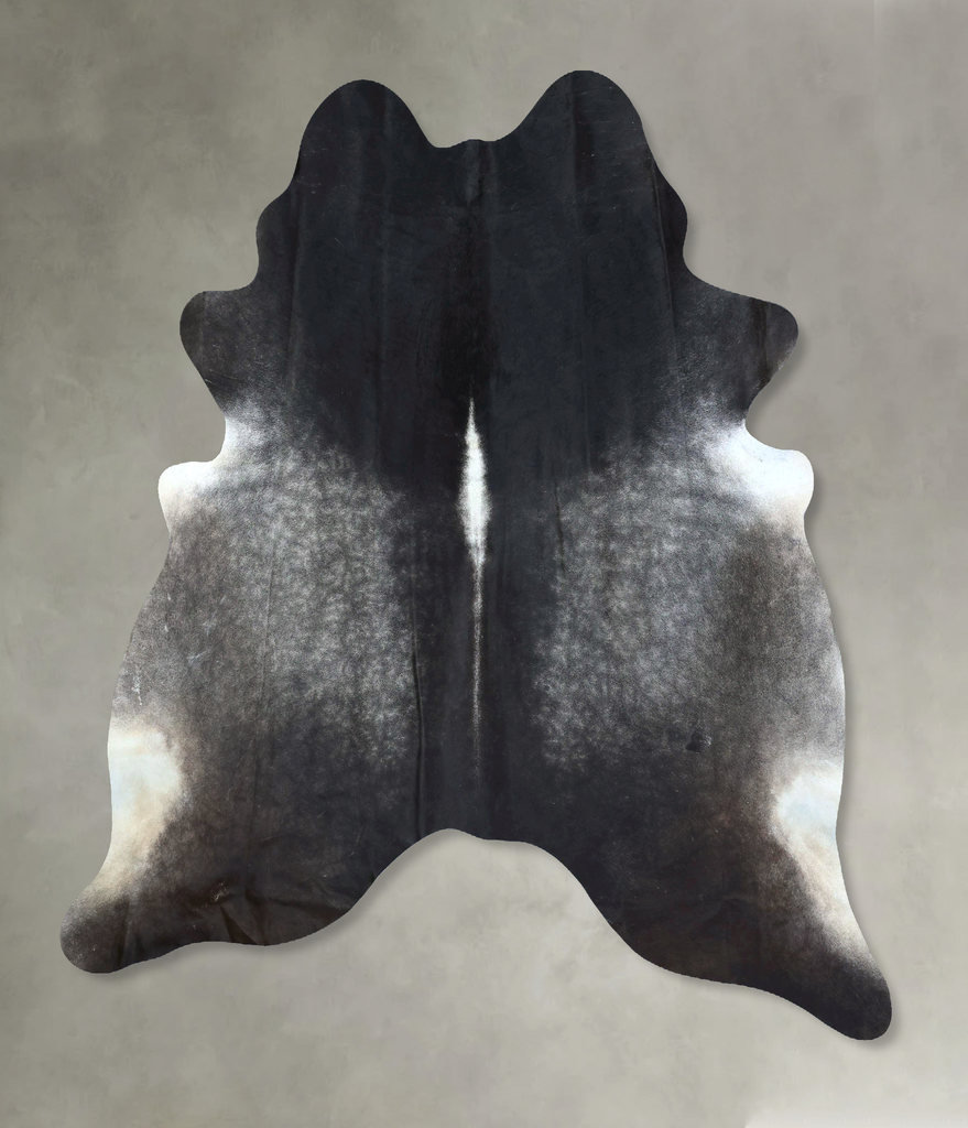 Dark Grey X-Large Brazilian Cowhide Rug 7'5"H x 6'3"W #B21182 by Hudson Hides