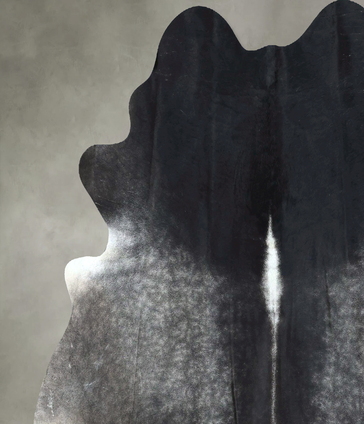 Dark Grey X-Large Brazilian Cowhide Rug 7'5"H x 6'3"W #B21182 by Hudson Hides
