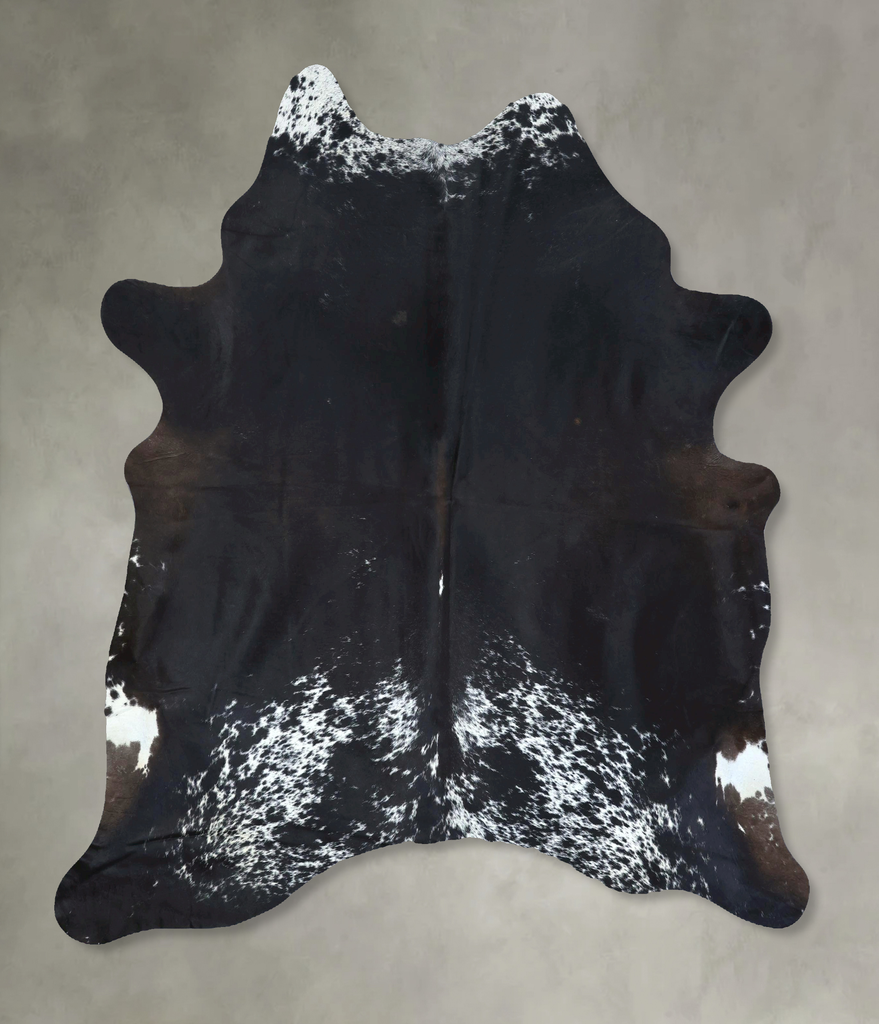Chocolate X-Large Brazilian Cowhide Rug 7'0"H x 6'1"W #B21189 by Hudson Hides