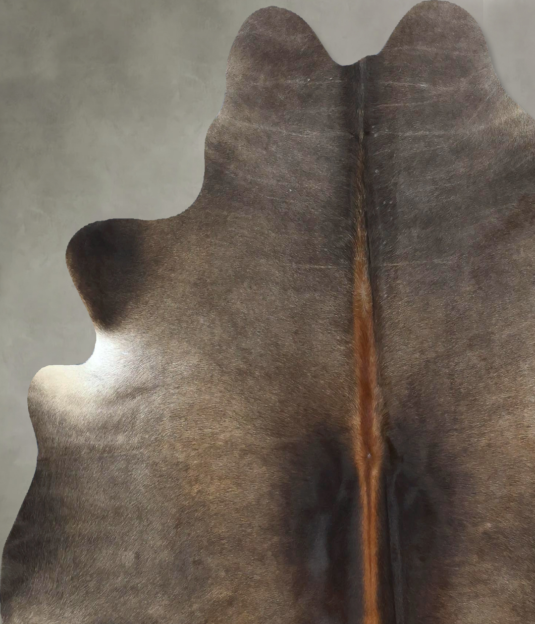 Chocolate Large Brazilian Cowhide Rug 6'1"H x 5'8"W #B21196 by Hudson 