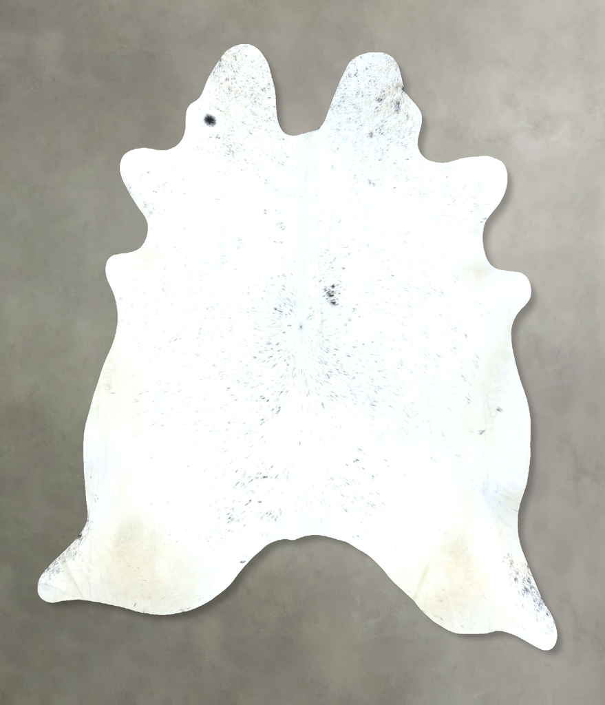 Light Grey X-Large Brazilian Cowhide Rug 6'10"H x 6'5"W #B21198 by Hudson Hides