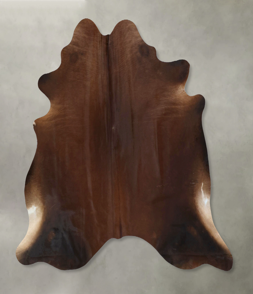 Warm Caramel X-Large Brazilian Cowhide Rug 6'4"H x 6'10"W #B21201 by Hudson Hides